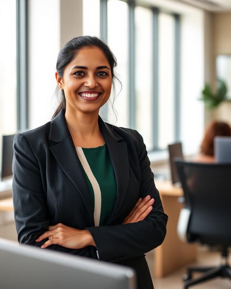 SwiftLedger chartered accountant in the firm's office